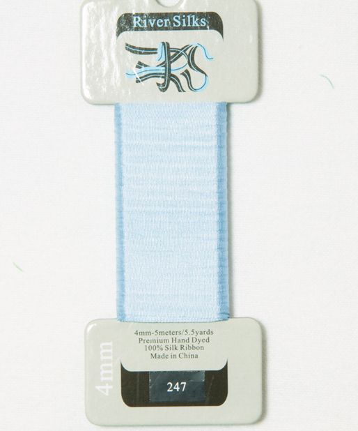 247 Blue Bell 4mm silk ribbon