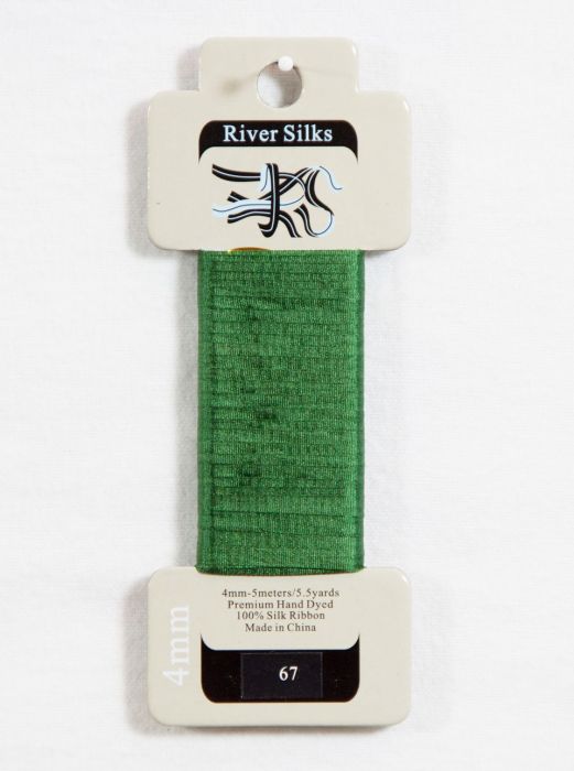 67 Comfrey 4mm silk ribbon